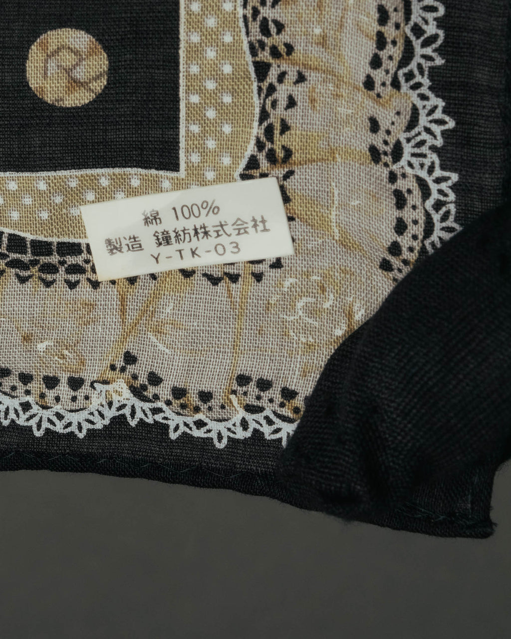“Christian Dior” 90’s-00’s Romantic dot floral handkerchief scarf
