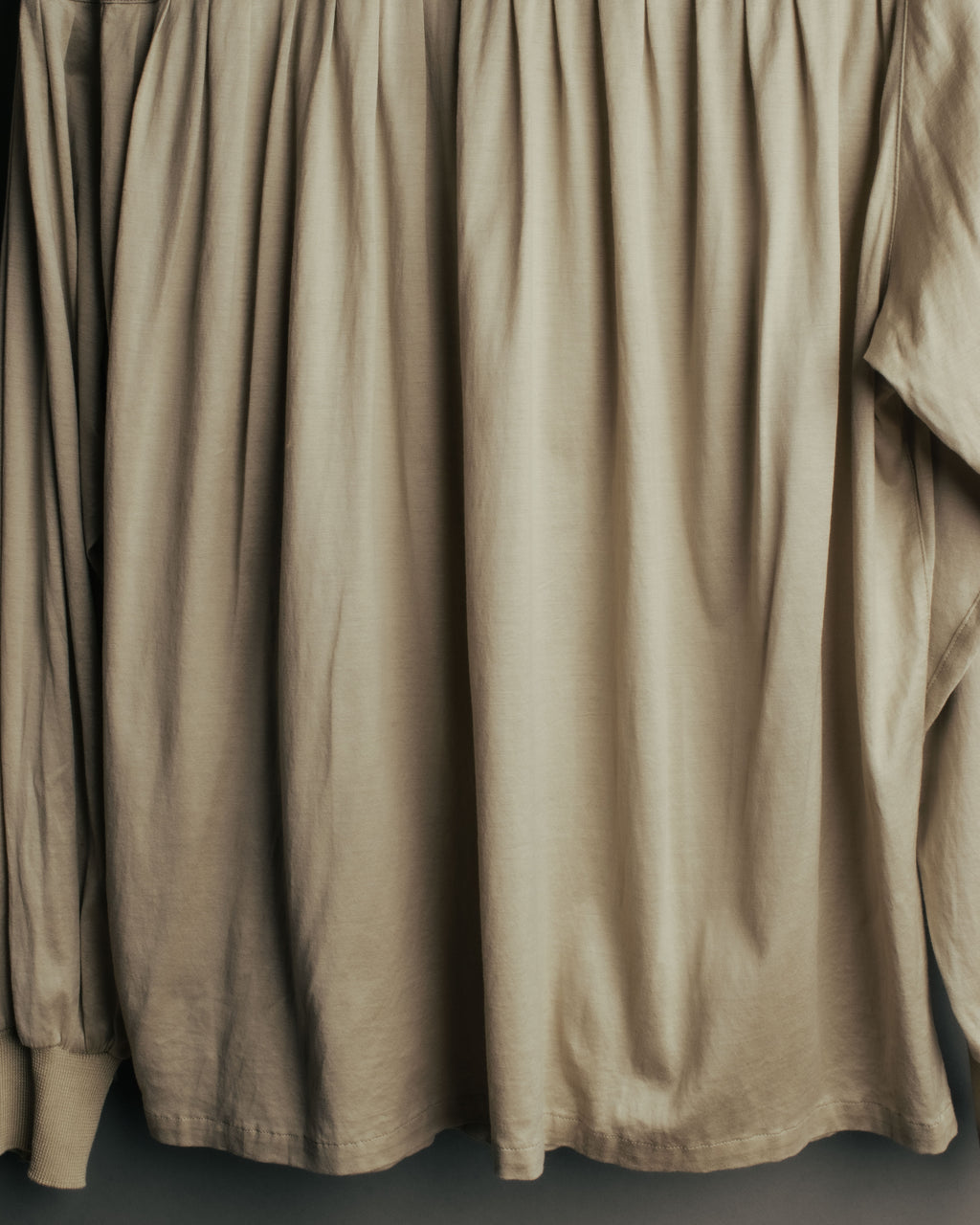 “Christian Dior” 90’s Gathered fly-front jersey blouse