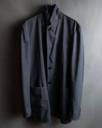 "COMME des GARCONS HOMME PLUS" 14SS modified lapel design striped jacket
