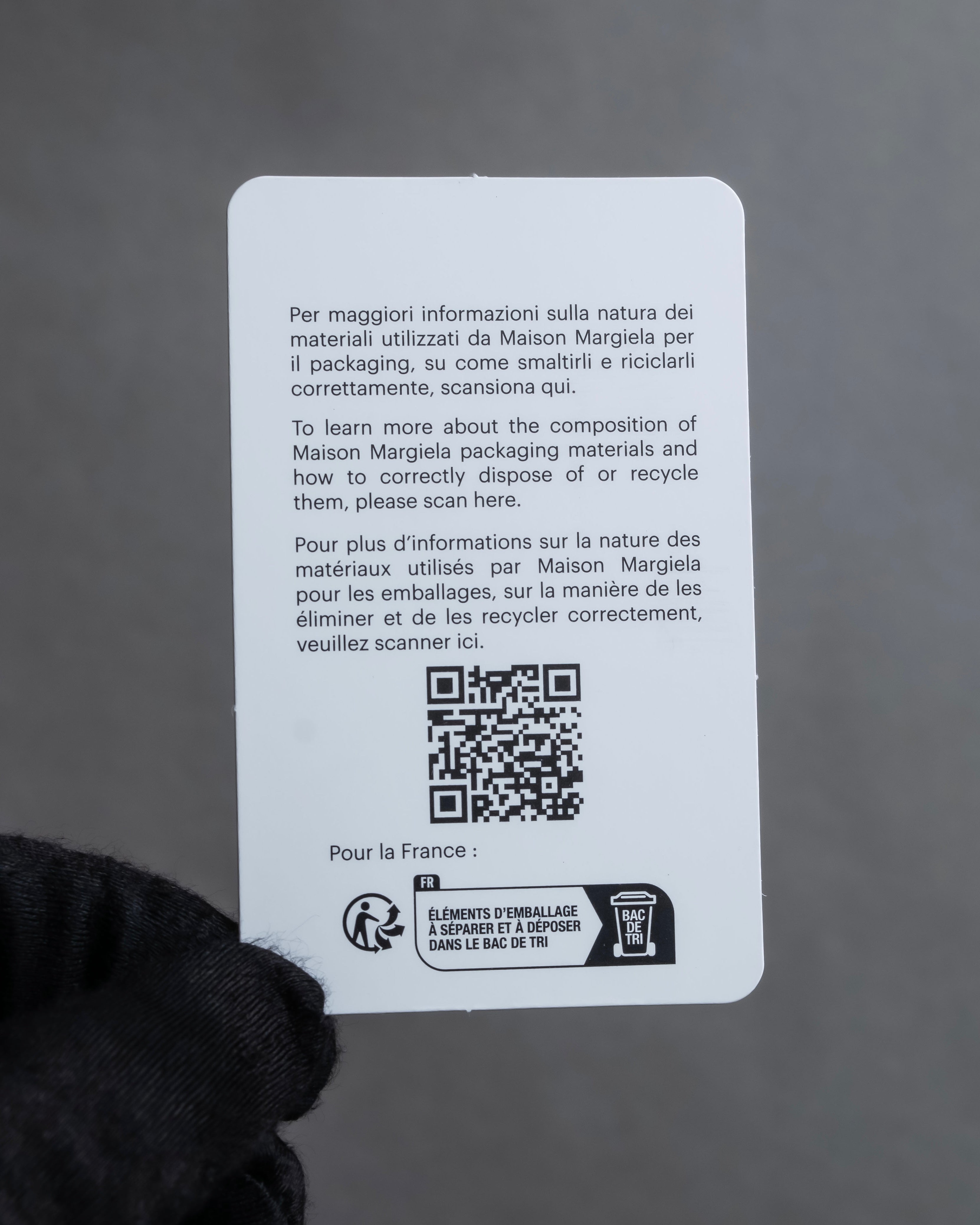 "MAISON MARGIELA" Grained leather chain wallet bag