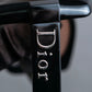 "Dior" Square frame logo engraved brown lens sunglasses