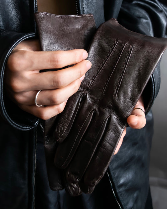 "Max Mara" Beautiful lamb leather gloves