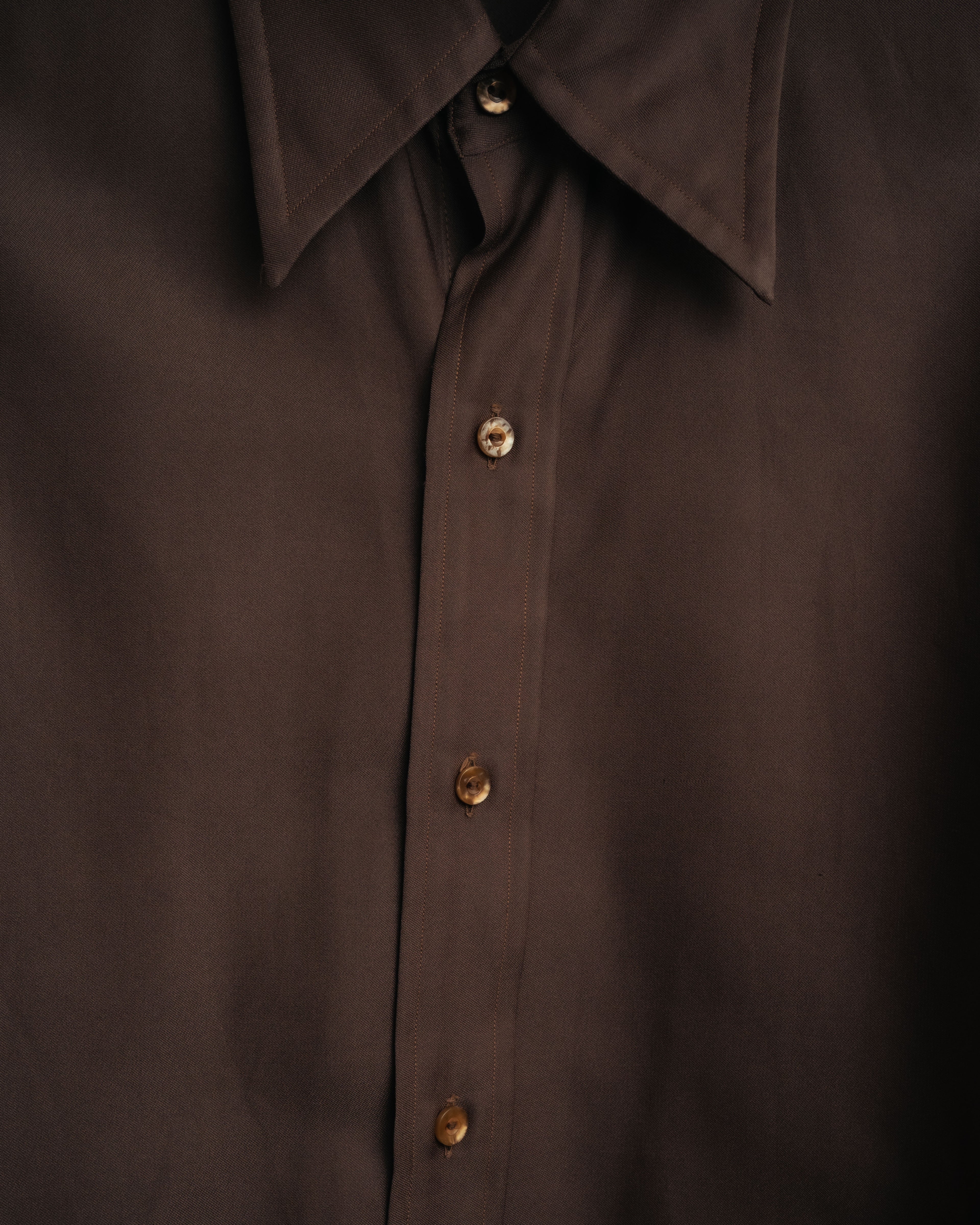 -MOOD Vintage Collections-
70’s-80’s Long point collar dress shirt