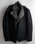 "Juun.J" Zip-up blouson docking design jacket