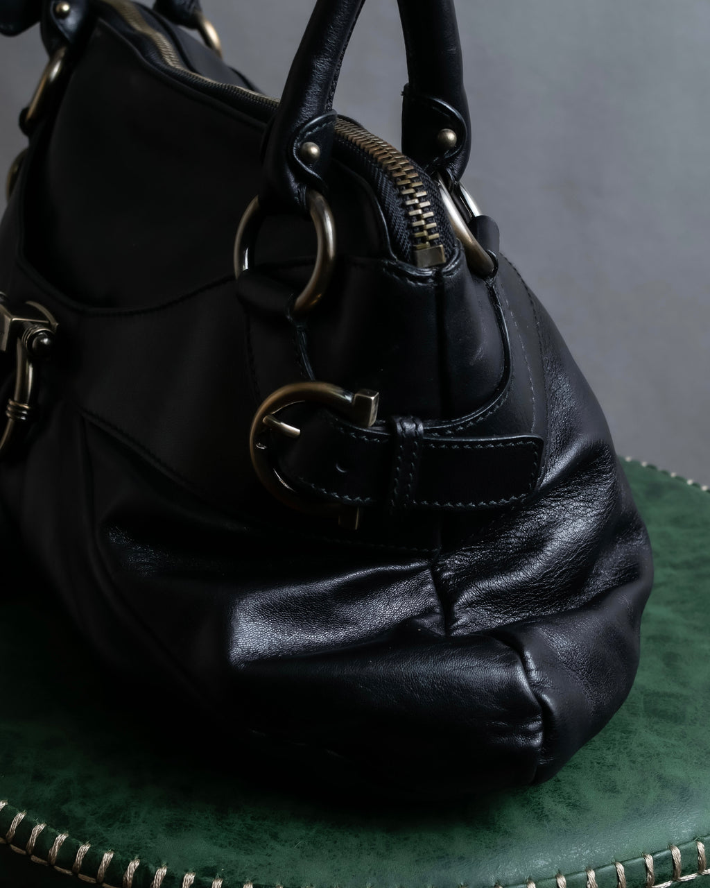 "Salvatore Ferragamo" Gancini motif leather one-handle bag