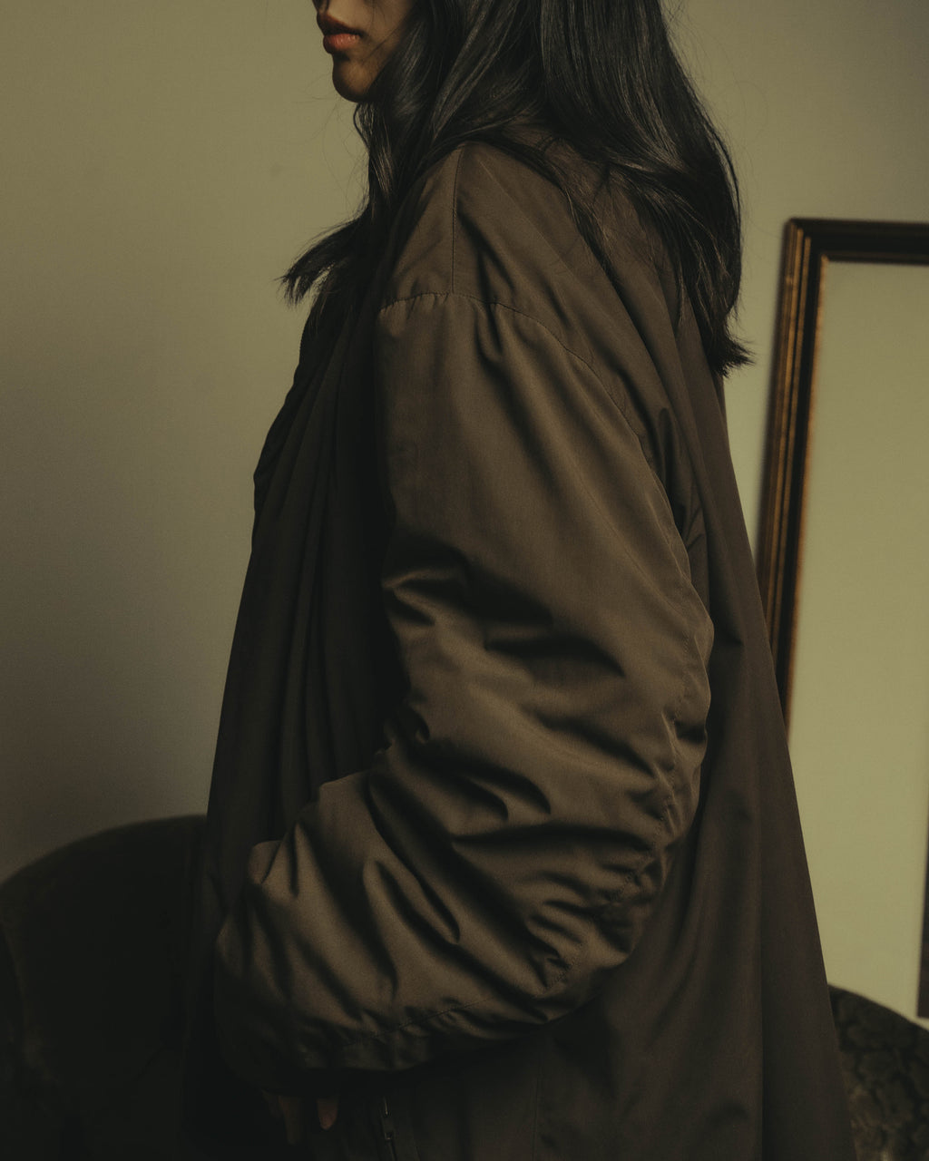 -SPECIAL- "ISSEY MIYAKE MEN" 80's Sculptural padded parachute long coat