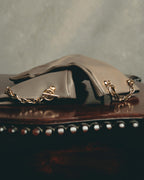 -SPECIAL- "Hermès" 20's Luxurious chain detailed lambskin leather gloves