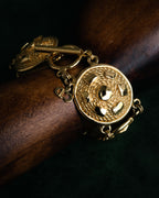 “Christian Dior” 90’s Medallion motif toggle bracelet