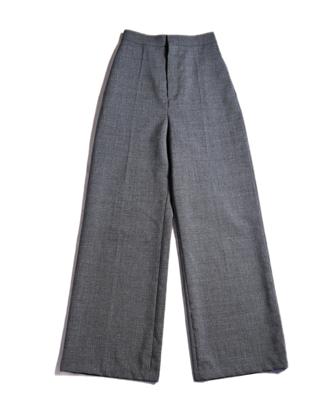 LOEWE by Jonathan Anderson/ High Waisted Beautiful Straight Silhouette Trousers Gray