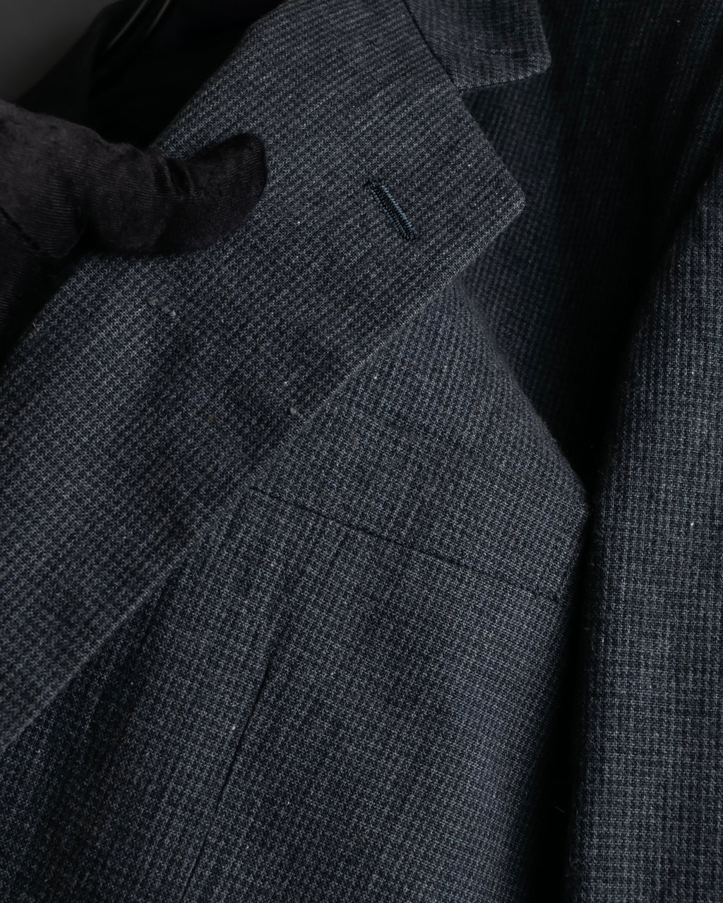 "COMME des GARCONS HOMME" 03SS fine all-over pattern cotton tailored jacket