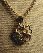 "Yves Saint Laurent" 80's-90's Sculptural floral pendant necklace