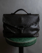 "BOTTEGA VENETA" Intrecciato design briefcase bag