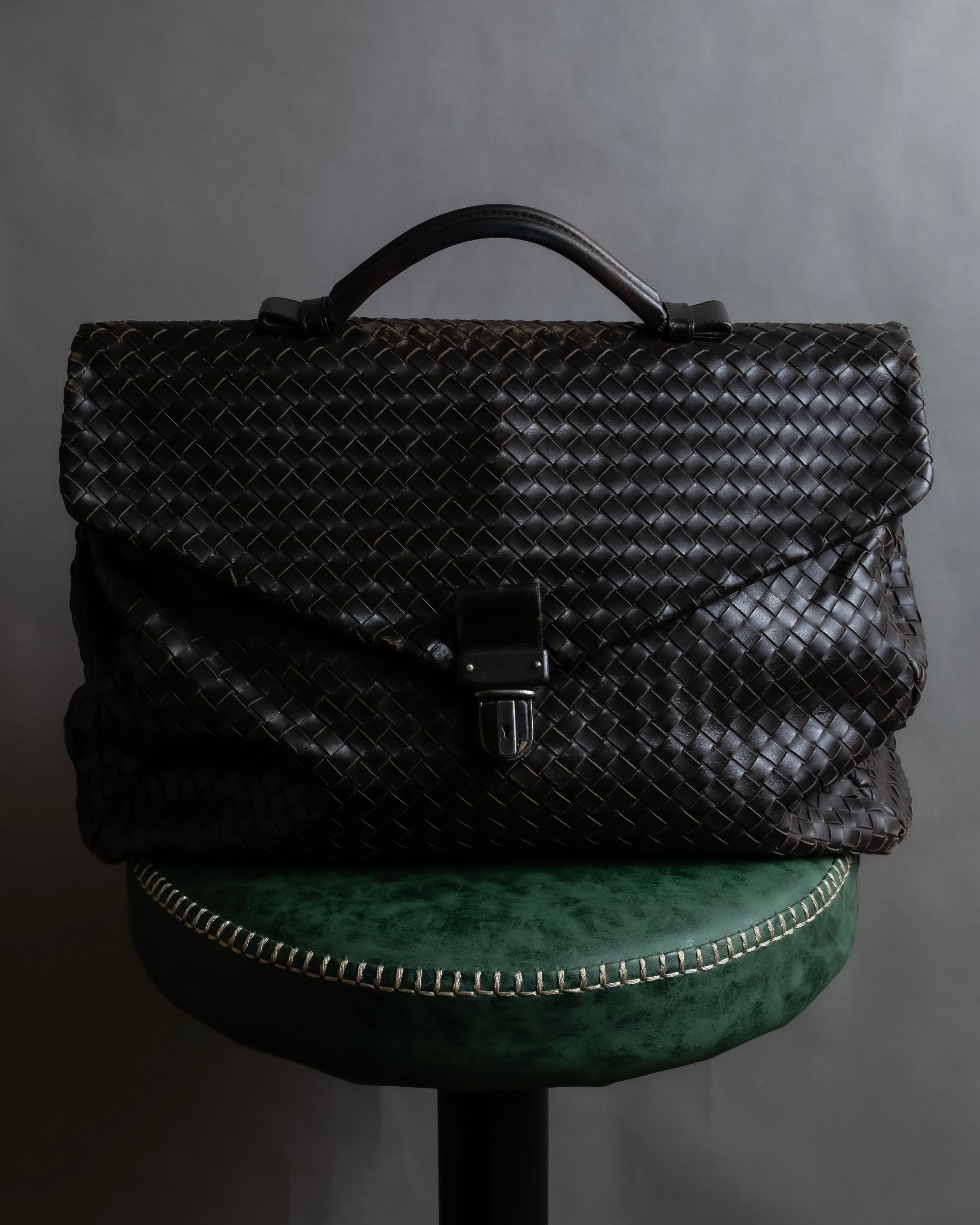 "BOTTEGA VENETA" Intrecciato design briefcase bag