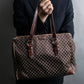 "CELINE" Macadam pattern crocodile switching one handle bag