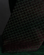 "GIORGIO ARMANI" Oval dot pattern silk twill necktie