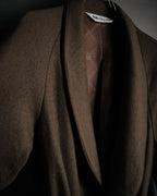 "CELINE" 70’s-80’s Archive sulky embroidered gown coat