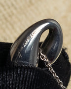 "Tiffany&Co" Elsa Peretti double teardrop motif pendant