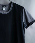 "DOLCE & GABBANA" Black and grey bicolor short sleeve T-shirt