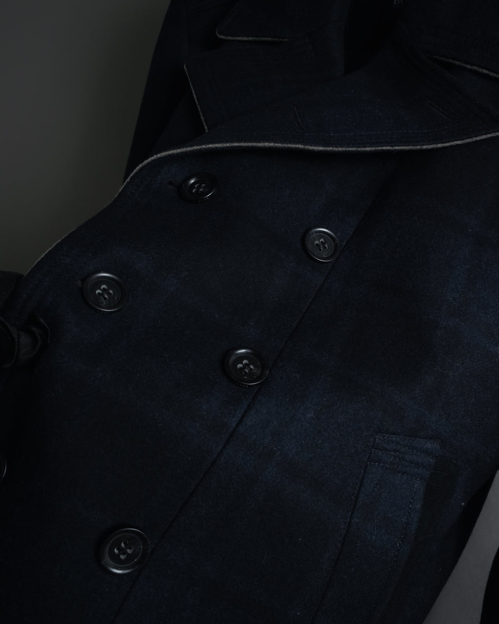 "HUGO BOSS" Double-breasted plaid coat