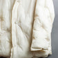 "MAISON MARGIELA" Offwhite color quilted padded oversized tailored coat