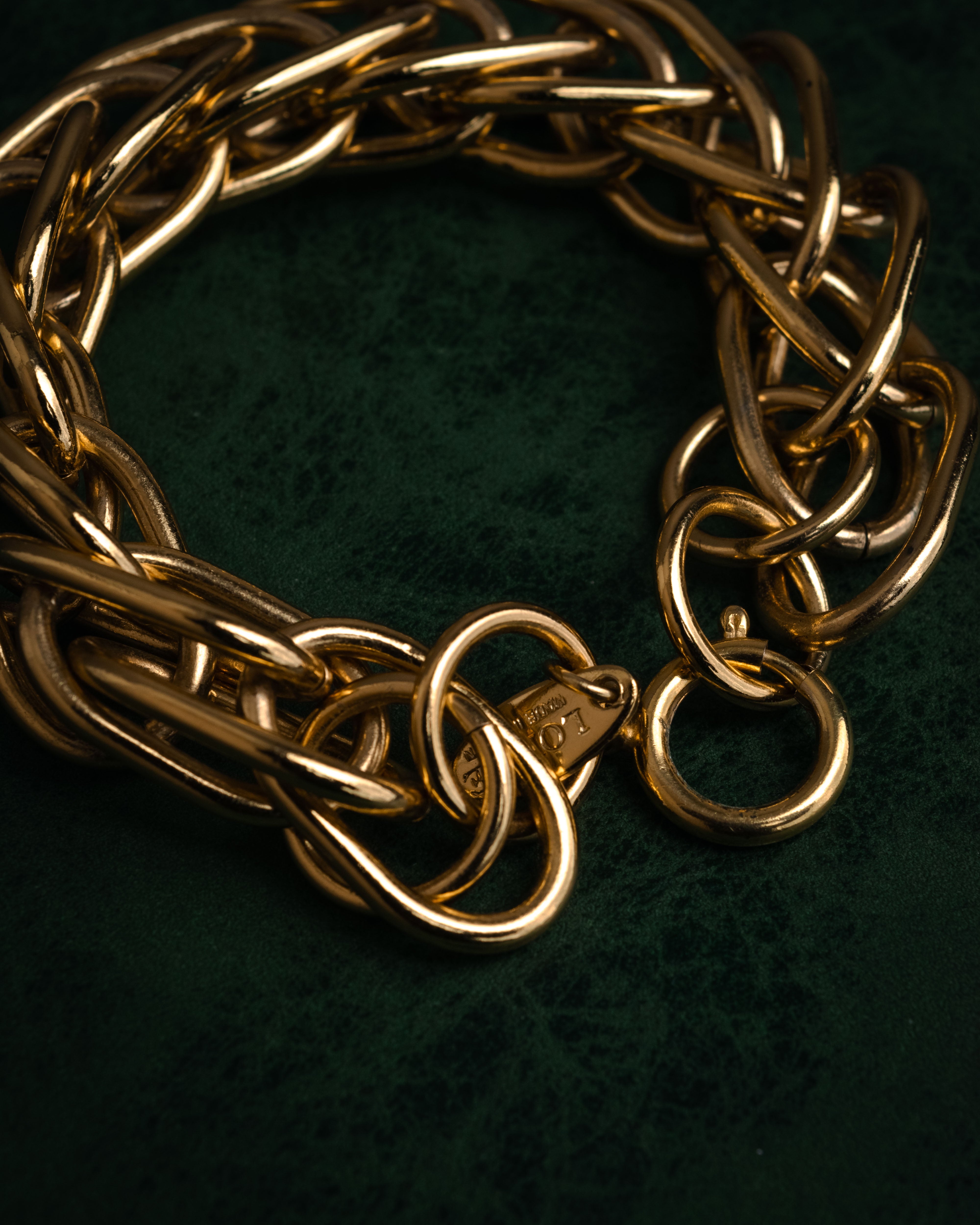 LOEWE チェーンブレスレット ヴィンテージ SPECIAL– “LOEWE” 80's-90's Interwoven chain bracelet – MOOD