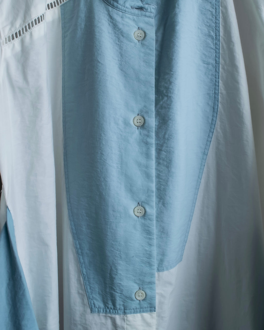 "LOEWE" Asymmetrical waist ribbon design long shirt