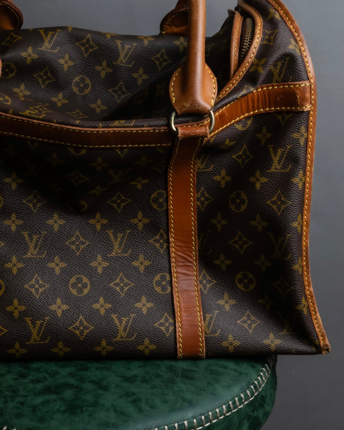 "LOUIS VUITTON" Monogram pattern pet carrier Boston bag