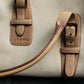 “LOEWE” Leather belted design bicolor hand bag