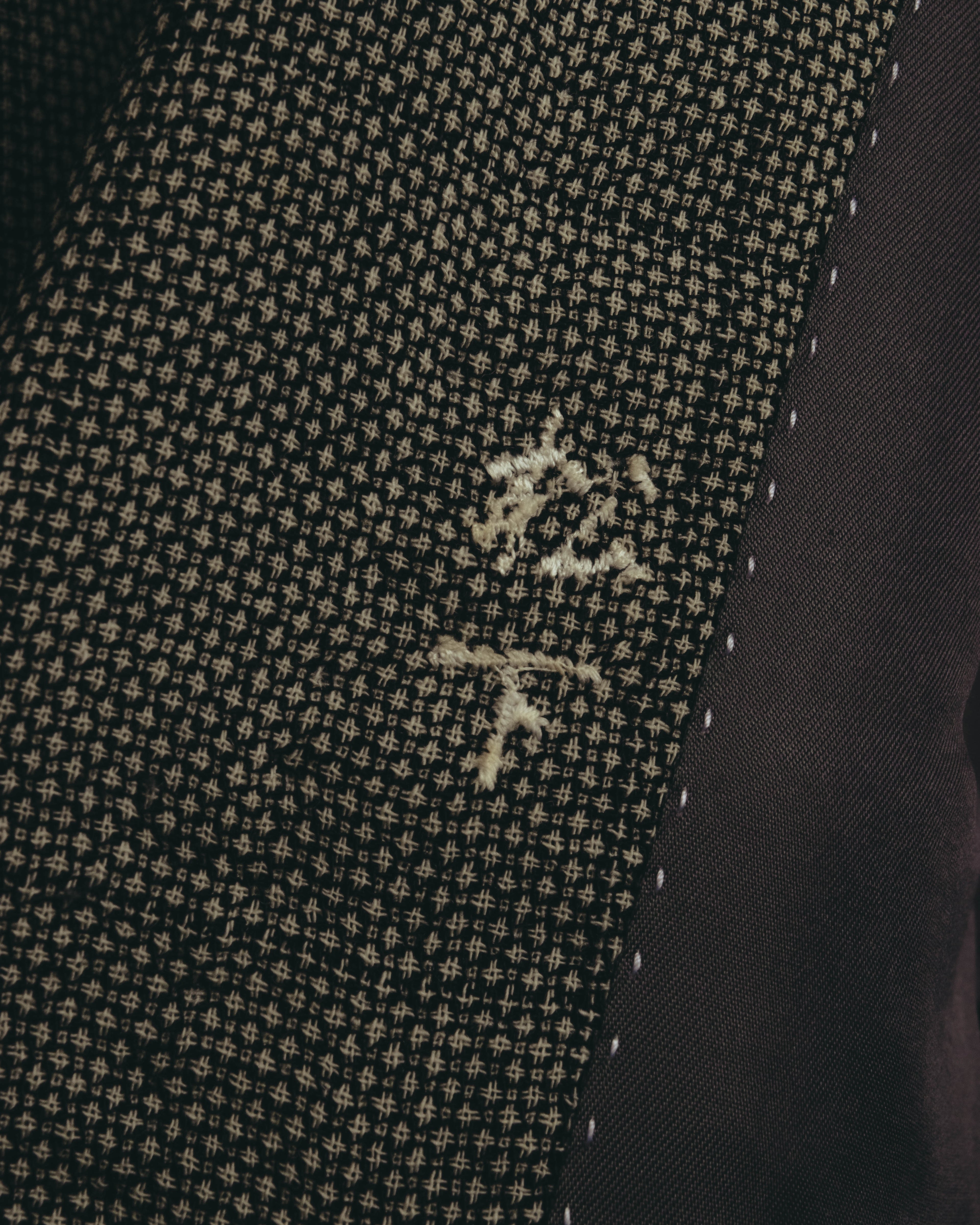"Pierre Balmain" 80's-90's Windowpane check wool blazer