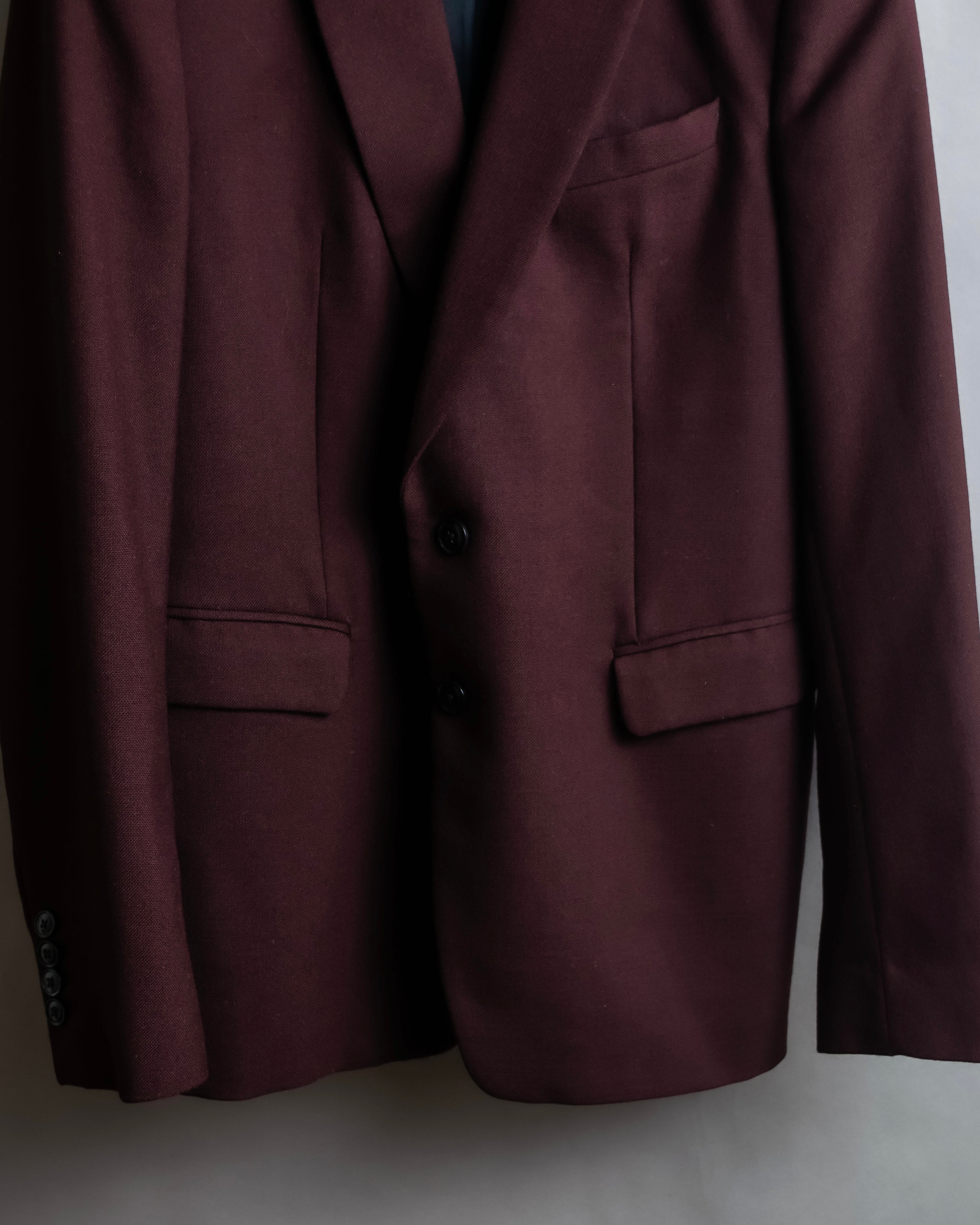 "DRIES VAN NOTTEN" Beautiful burgundy color tailored jacket