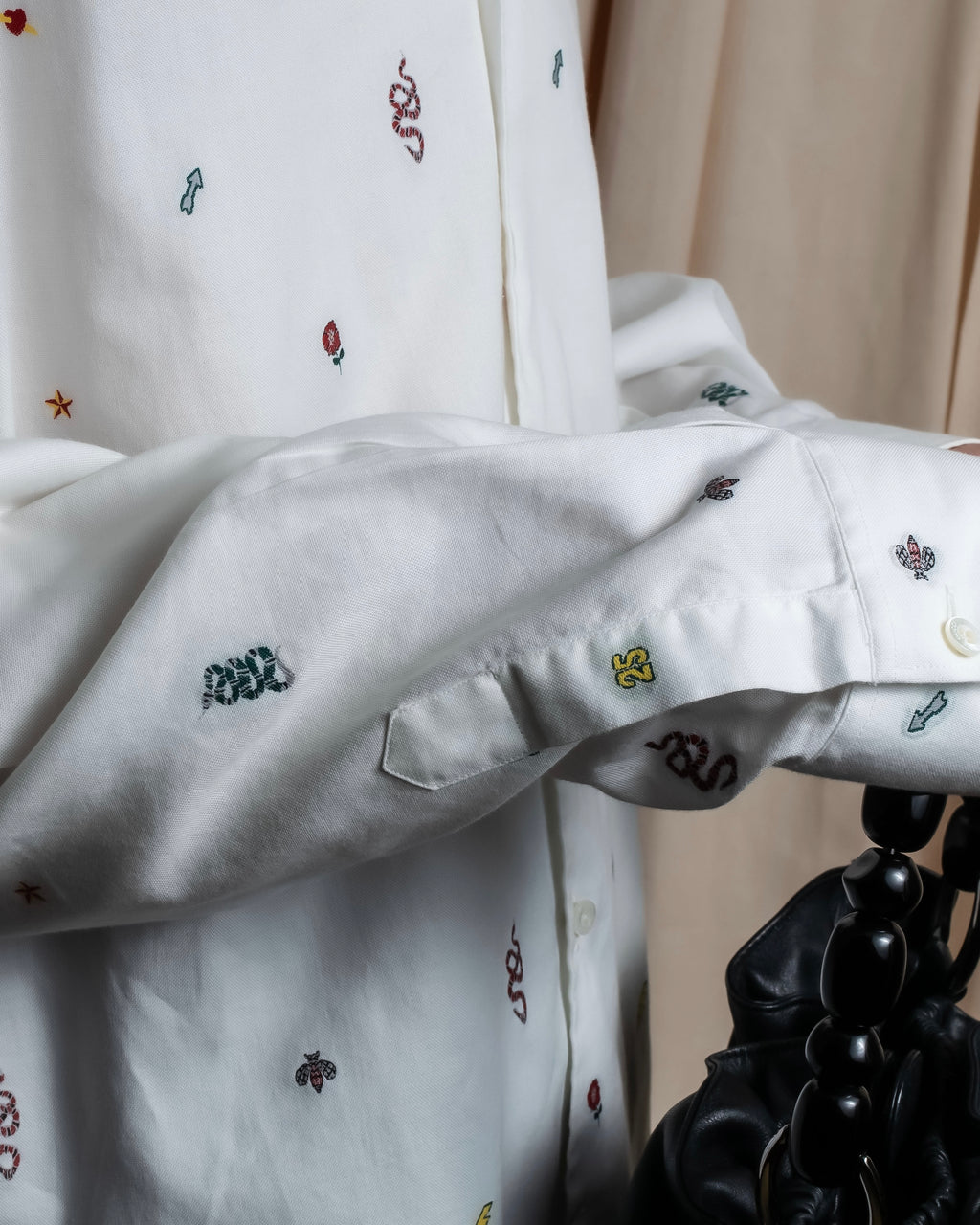 "GUCCI" Michele period iconic motif embroidered shirt