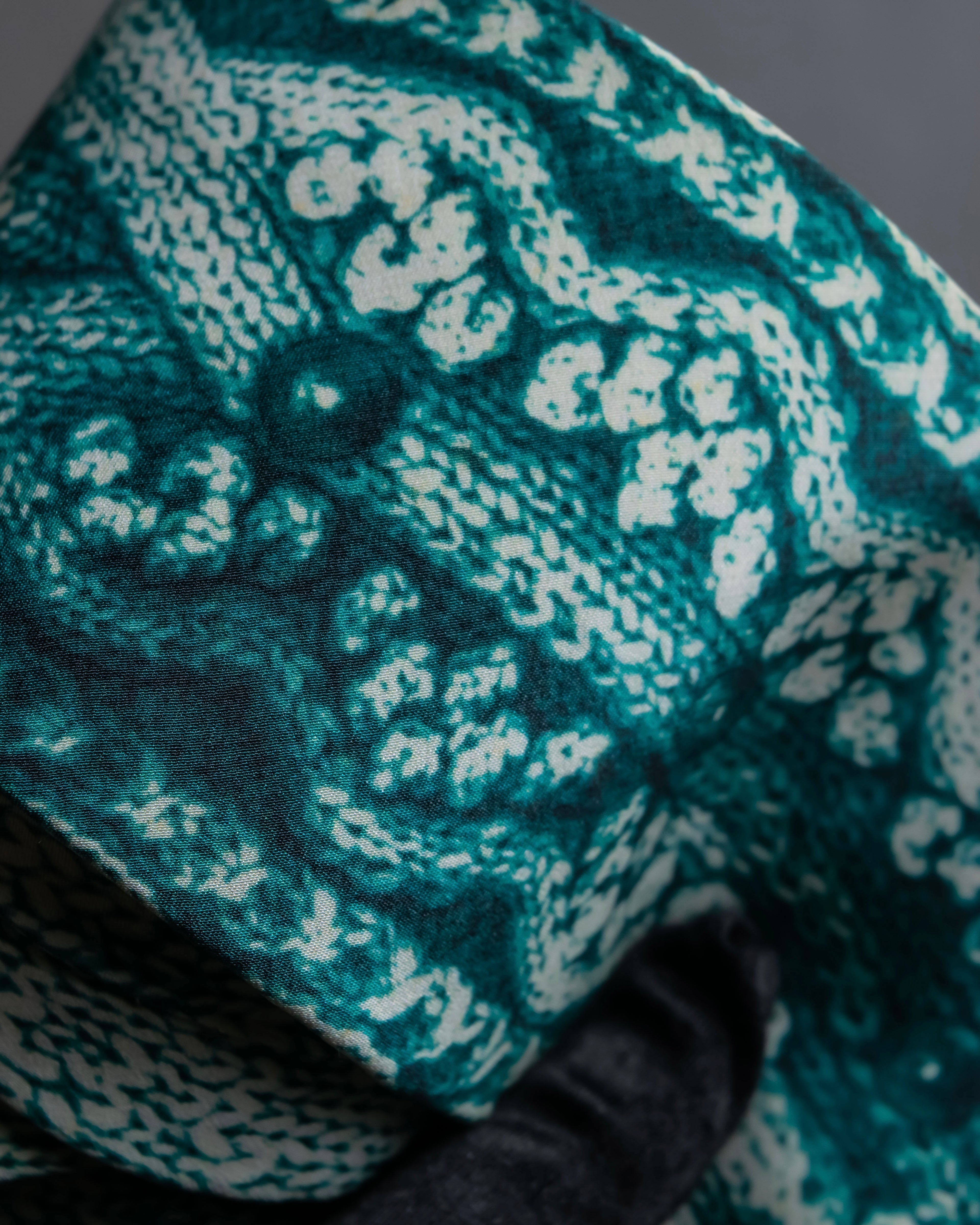 "JEAN PAUL GAULTIER" Trompe l'oeil design silk neck tie