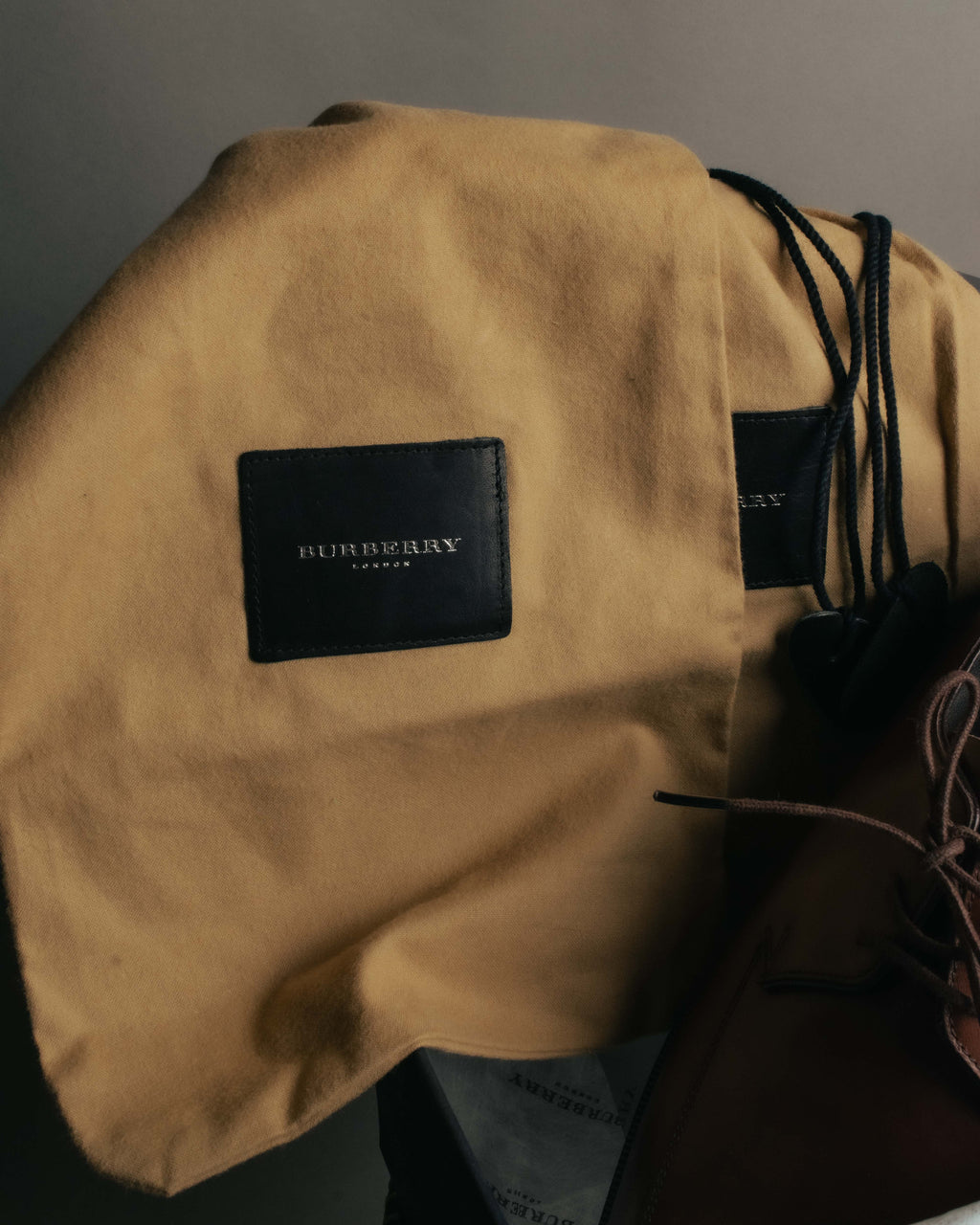 "BURBERRY LONDON" 00's-10's Sleek leather lace-up derby shoes