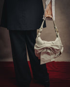 -SPECIAL- “Yves Saint Laurent” 2004-2011 Pilati era bow leather shoulder bag