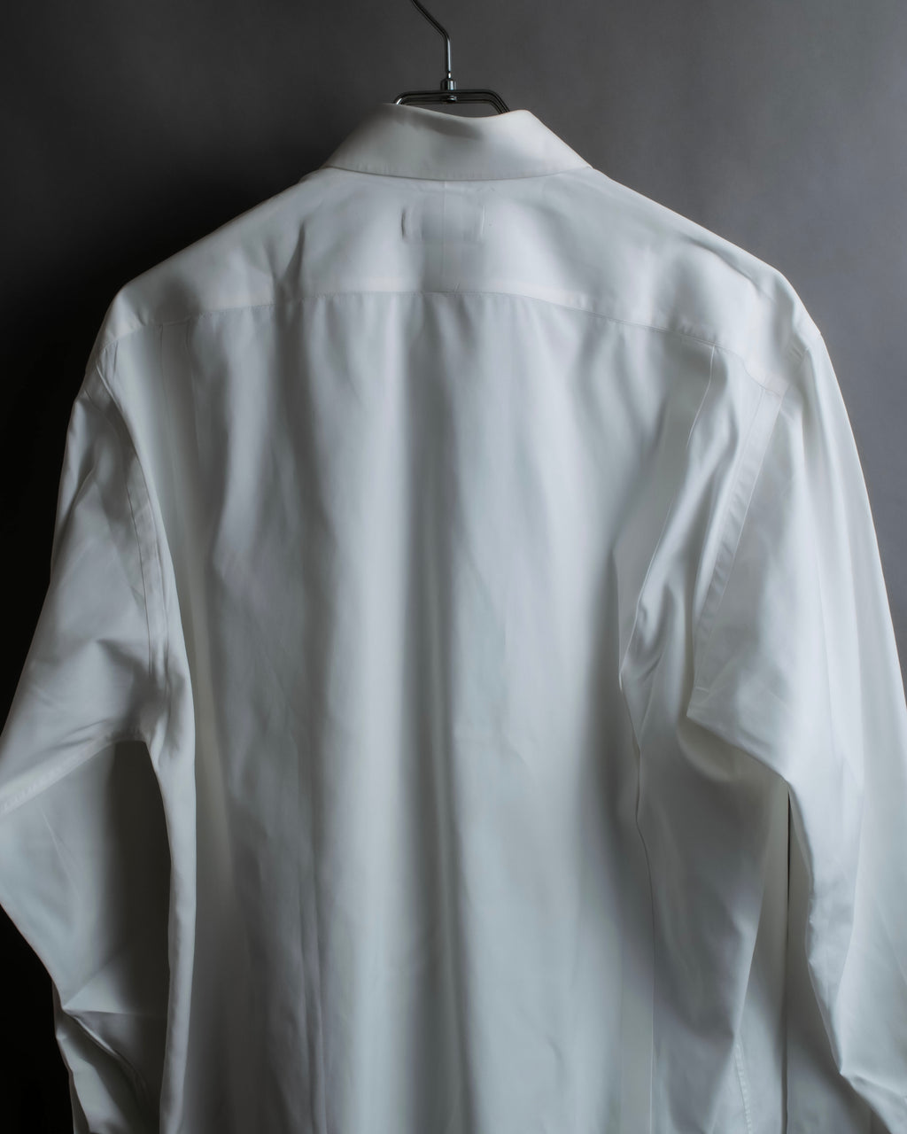 "HERMES" Yoke switching design white cotton shirt