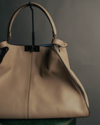 "FENDI" 2010's Soft leather peekaboo x lite handbag