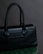 "Vivienne Westwood" Horizontal orb logo engraved hand bag