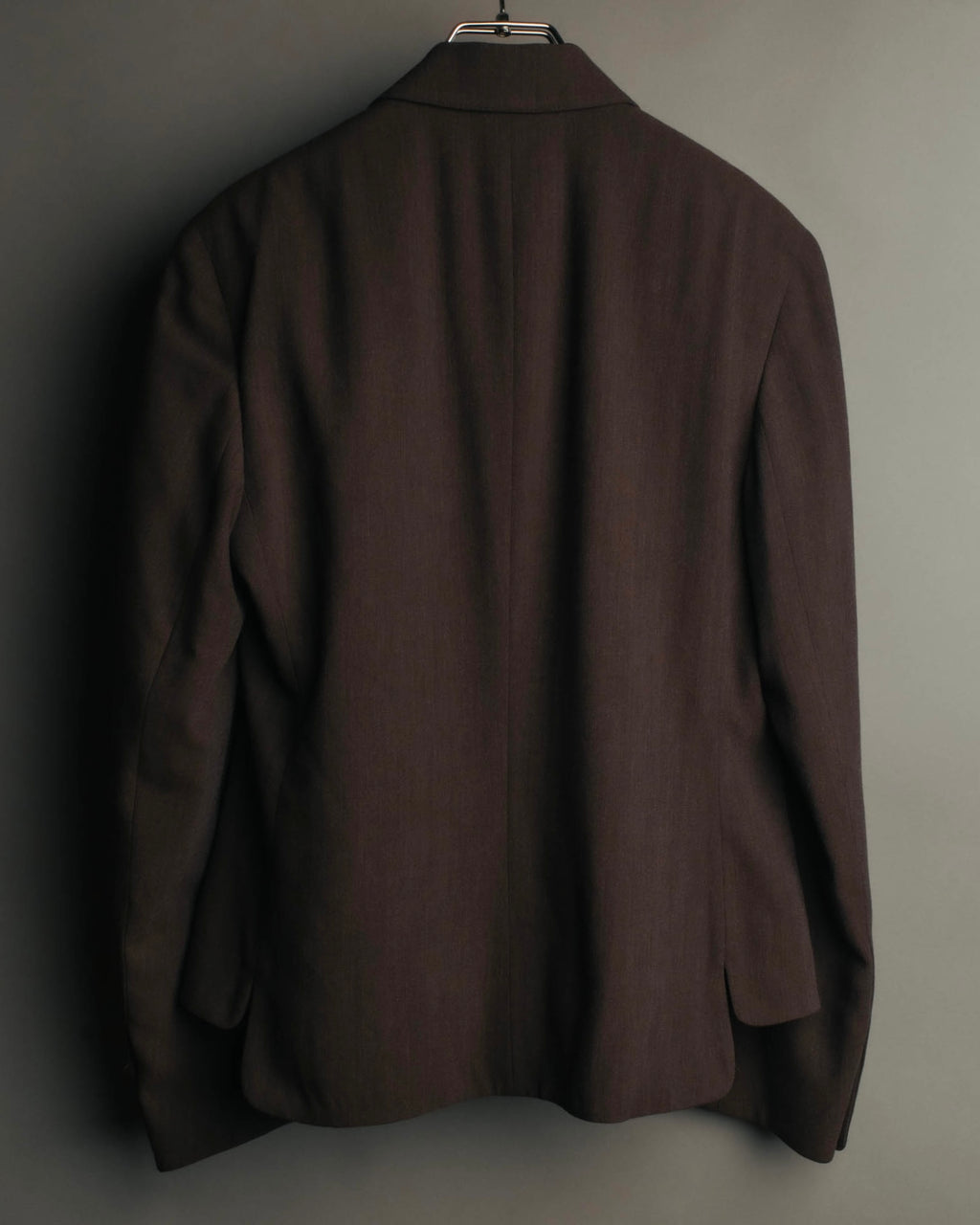 "Salvatore Ferragamo" 90's Shoe-motif gold button wool tailored jacket