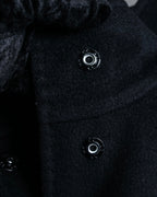 "Max Mara" Stand neck fly front mid length coat