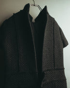 “CHANEL” 04AW textured tweed short sleeve jacket