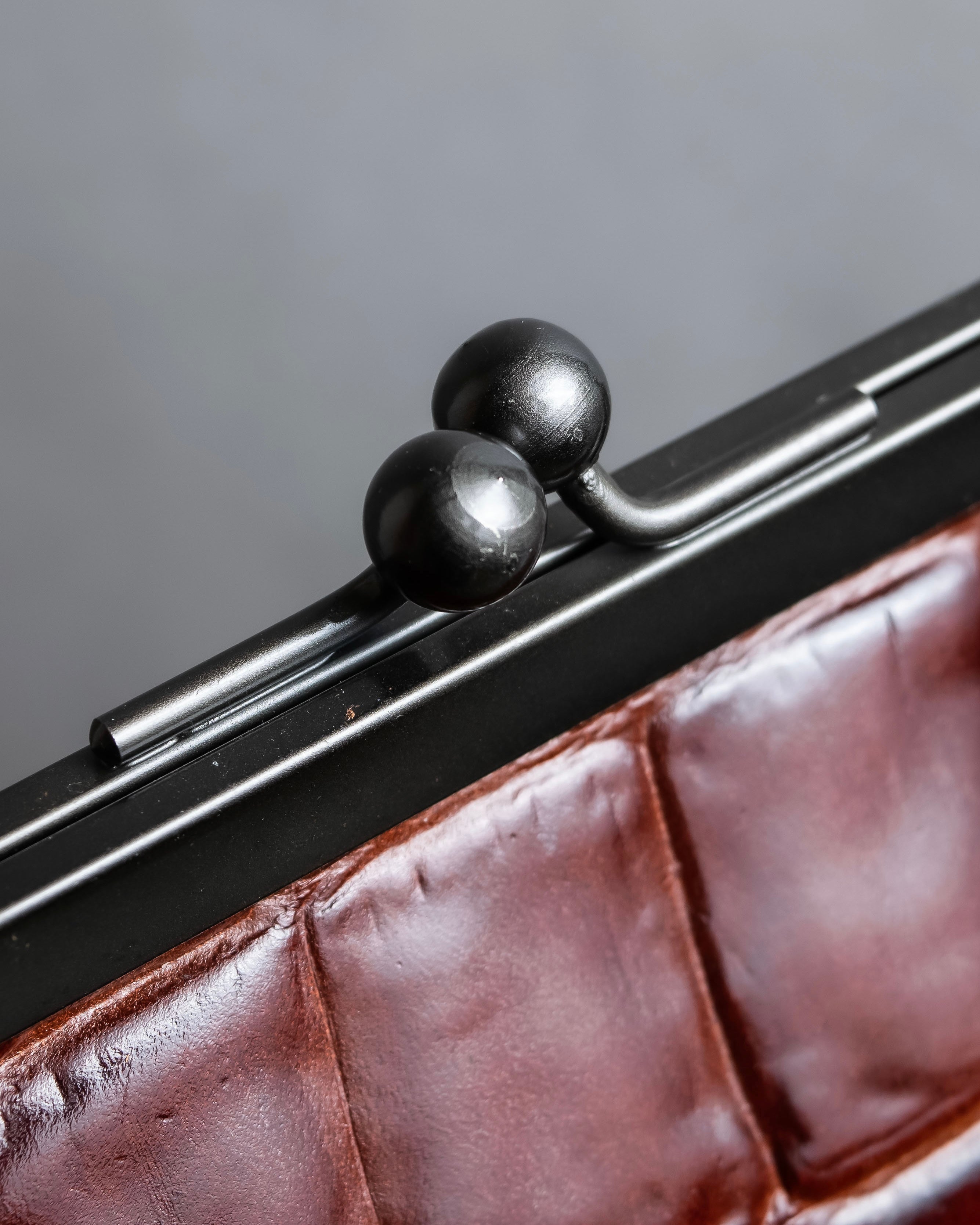 "JEAN PAUL GAULTIER" Logo engraved crocodile embossed 2way leather bag