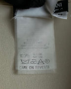 "GIORGIO ARMANI" Ivory color no collar silk shirt