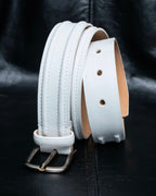 "GIORGIO ARMANI" Genuine leather white color belt
