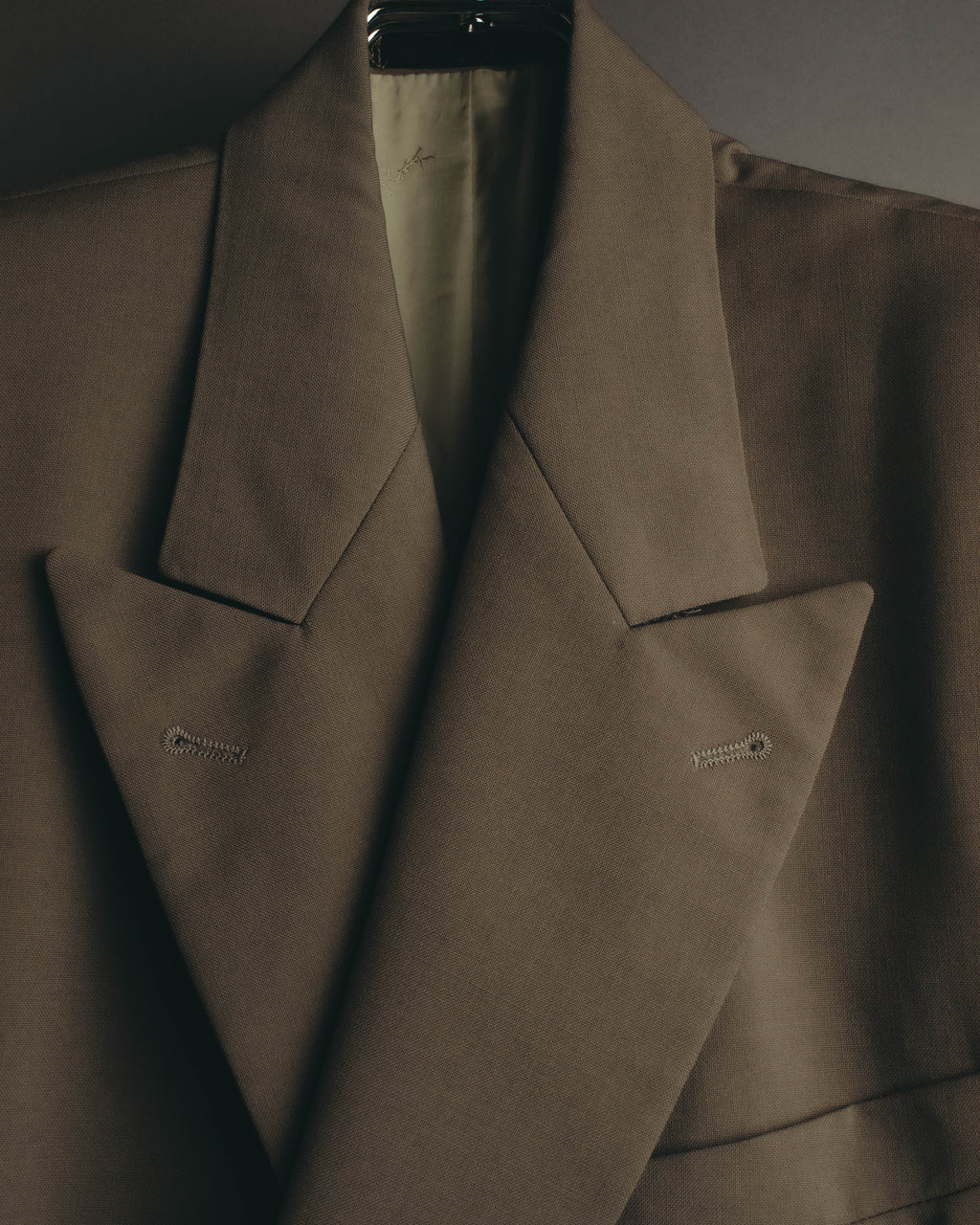 "Yves Saint Laurent pour homme" 80's-90's Structured double-breasted wool blazer