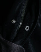 "VERSACE sport"
Stand collar double zipper suede blouson