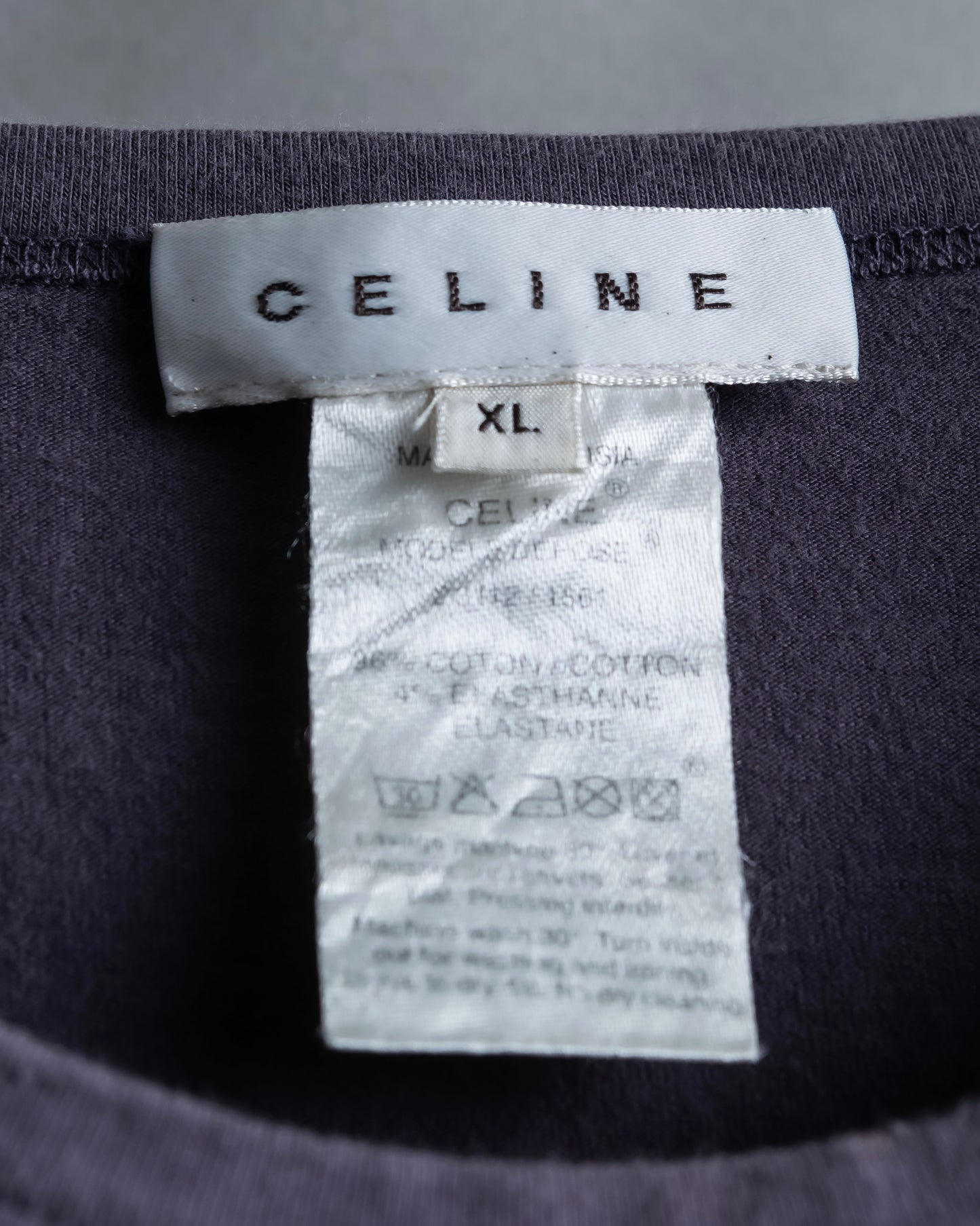 "CELINE" Charm logo print box silhouette T-shirt