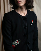 "MOSCHINO" Object sewn design tweed jacket