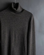 "HERMES" Margiela period cashmere high neck knit pullover