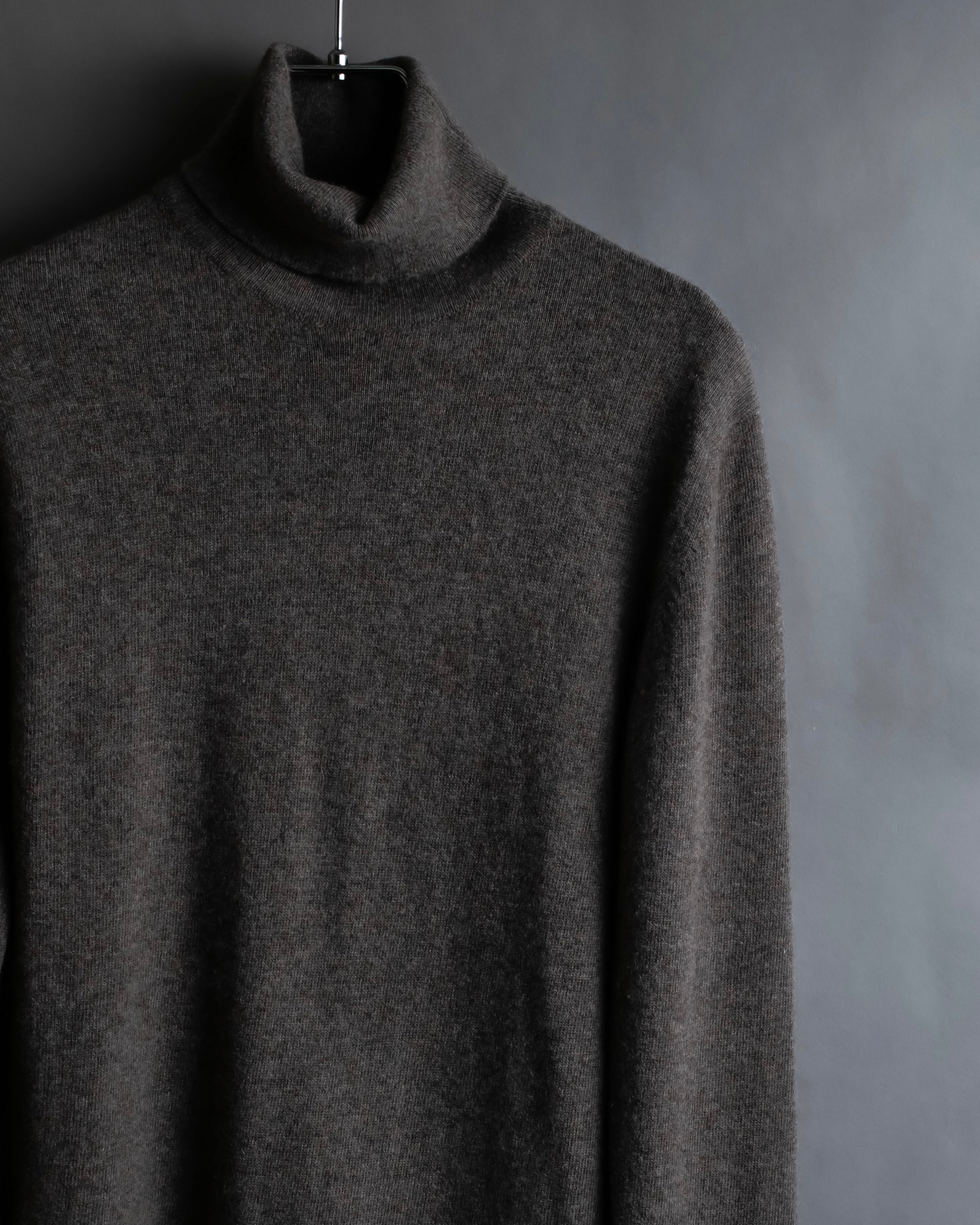 "HERMES" Margiela period cashmere high neck knit pullover