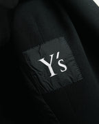 "Y's" 90's-00's Wool rayon single-breasted tailored jacket